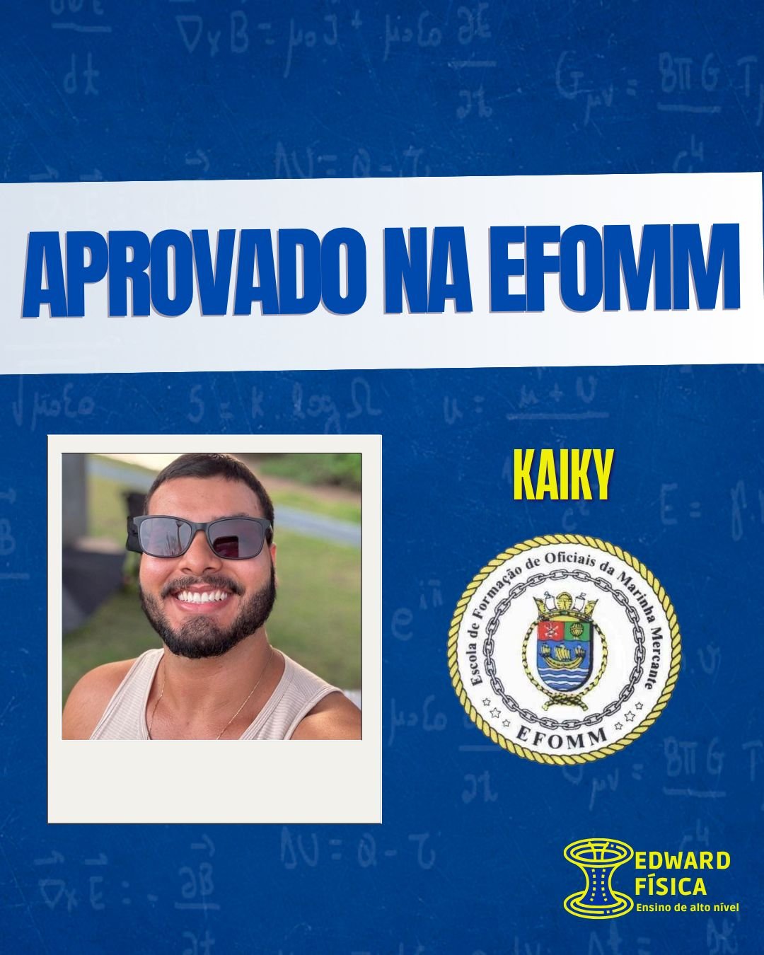 Kaiky, aprovado na EFOMM